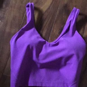 Lululemon magenta align tank cropped